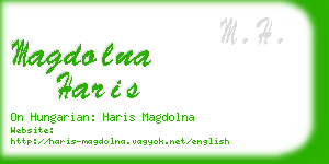 magdolna haris business card